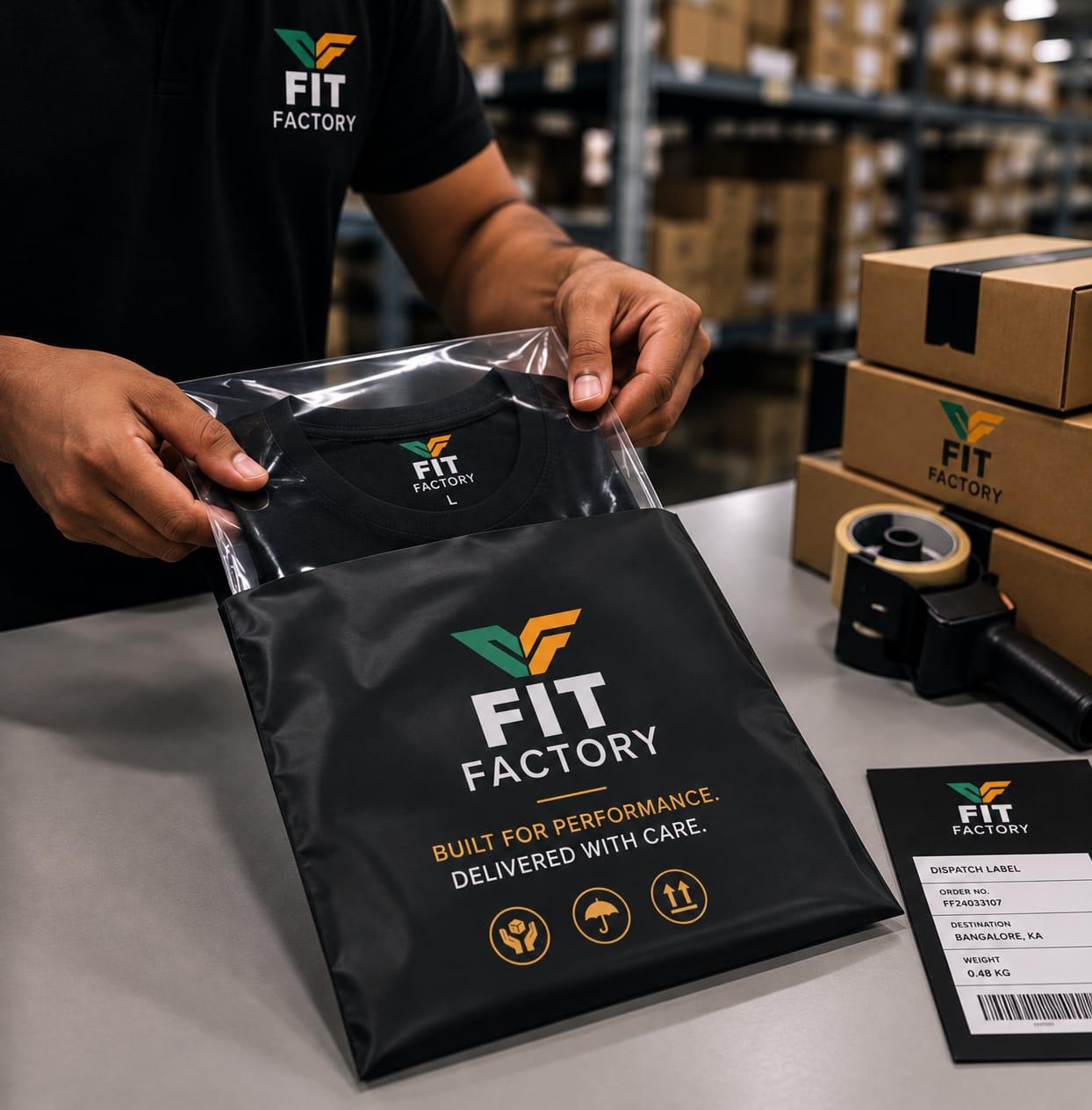 Organised Fit Factory apparel inventory
